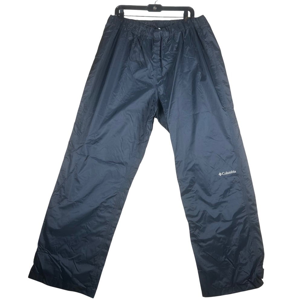 Columbia Rebel Roamer Mens XXL 32L Black Omni-Tech Waterproof Rain Pants XM8021